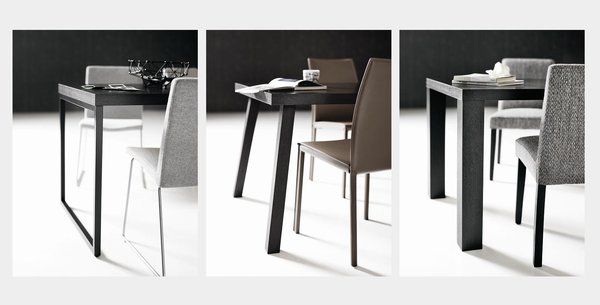 Dans un style sobre et contemporain, la table Occa de BoConcept est modulable à souhait.