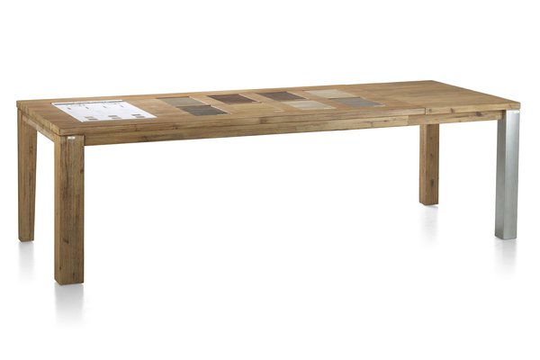 H&H propose 8 teintes différentes pour le plateau de la table, parmi lesquelles truffe, lave et sierra brown.