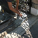 Etape 13 : Recouvrir la tranchée avec la préparation de ciment.