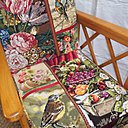 Fauteuil en patchwork de canevas. (vendu)