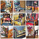 Nouvelle collection de fauteuils et poufs avec canevas.