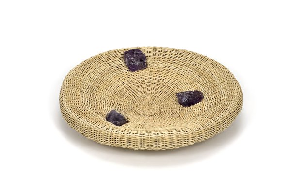 Coupe à fruits tressée, TransPlastic Améthyste Fruitbowl, création Humberto et Fernando Campana.