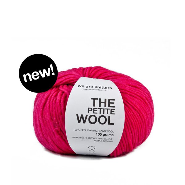 la pelote 100% laine péruvienne de 100 gr en 140 mètres aux  aiguilles n°8.