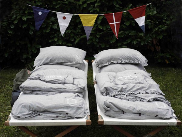 Une housse de couette en jersey de coton lavé. Collection Jersey. Bed & Philosophy.