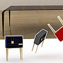 Nicolas Basile et Nicolas Thienpont se font remarquer en 2011 avec leurs projets de fin d’études innovants. Nicolas Basile a réalisé un cabinet de curiosités pour la vitrine parisienne du parfumeur Francis Kurkdjian. Quant à Nicolas Thienpont, il a confectionné le bureau de direction de l’école nationale d’équitation du Cadre Noir de Saumur. Avec l’atelier Nicolas & Nicolas né en été 2013, les deux jeunes ébénistes-designers veulent rendre hommage au patrimoine mobilier en y associant le meilleur du design.