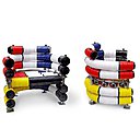 100% Made in France, le fauteuil Art Tubes, un hommage décalé et teinté d’humour au regard de l’œuvre de Mondrian.