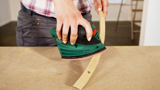 Etape 4- Ponçage et traitement des surfaces.