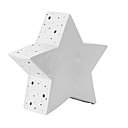 Une jolie étoile lumineuse en porcelaine qui diffusera une douce lumière. H 25 cm. Ampoule 11 W. 29,90 €. Etoile lumineuse Kaolin. Fly.
