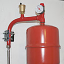 Présentation générale du  vase d’expansion une fois installé.