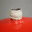 Rendu étape 4, une fois l’étanchéité faite du nouveau vase d’expansion avec de la filasse et de la pâte à joint.