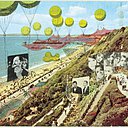 Dessin de l’architecte et théoricien britannique Peter Cook (Archigram), Instant City Visits Bournemouth, 1968, FRAC Centre, collections permanentes.