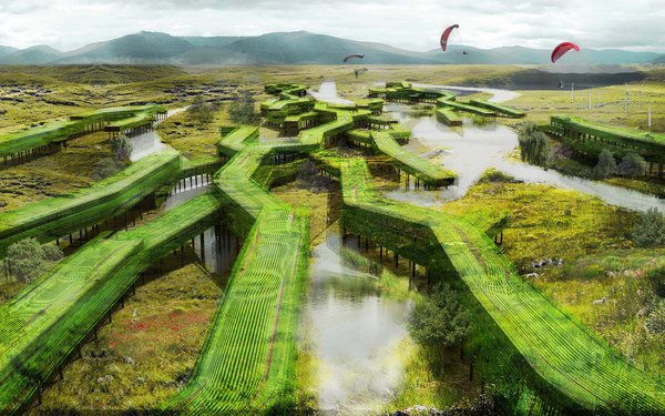 Projet de l’agence d’architecture française X_TU architects, Fresh City, 2010.