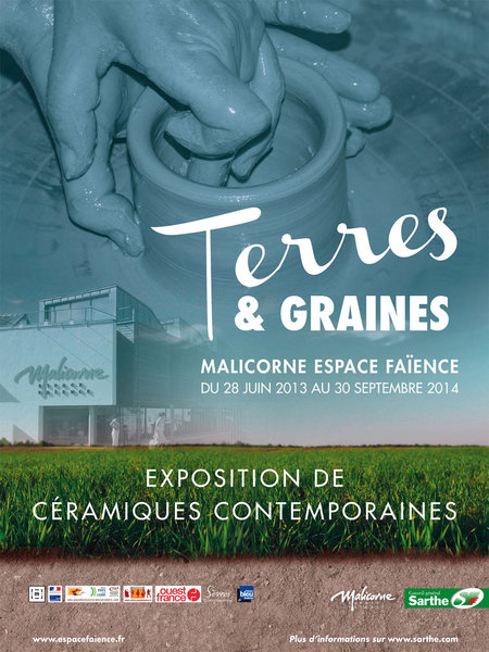 Terres et Graines, céramiques contemporaines à l'espace faïence de Malicorne.