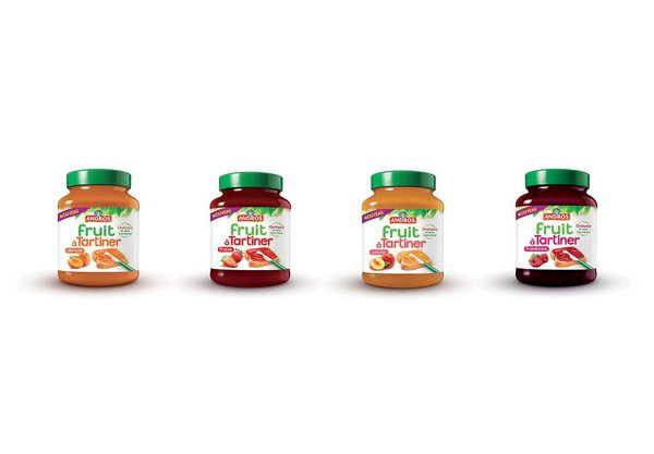 Quatre parfums qui plairont aux petits comme aux grands : fraise, abricot, framboise et pêche.