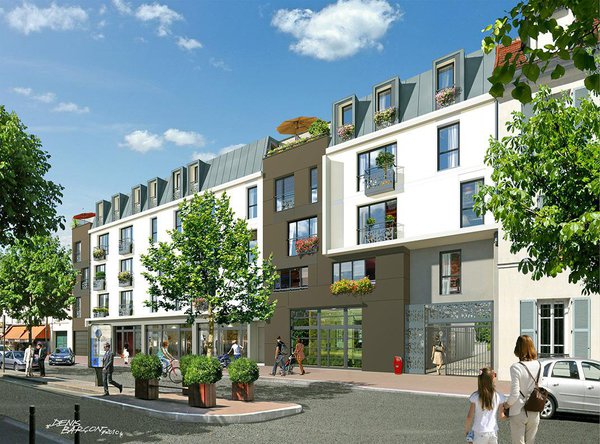 La résidence Cogedim Club de Villejuif conjugue proximité des commerces et environnement verdoyant.