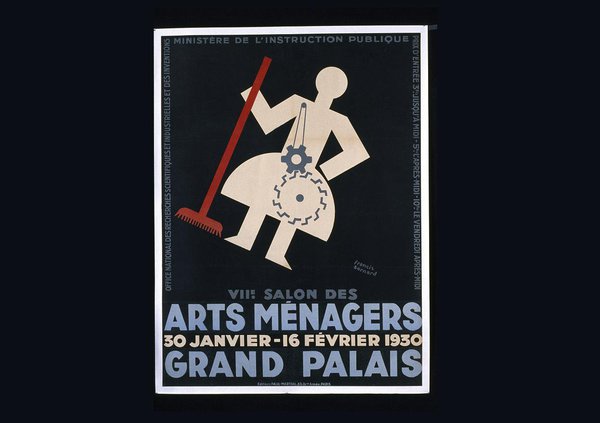Affiche du 7ème Salon des Arts Ménagers de Paris. Création Françis Bernard, 1930. Les Arts Décoratifs, Paris.