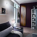 Le radiateur Oriental de Michel Cinier présente une surface sablée, disponible dans  les coloris ocre brun, gris quartz et ivoire.