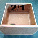 Etape 26. Recouvrez de kraft gommé toutes les jonctions, et arêtes du tiroir. Utilisez le kraft gommé de 36 mm de large.