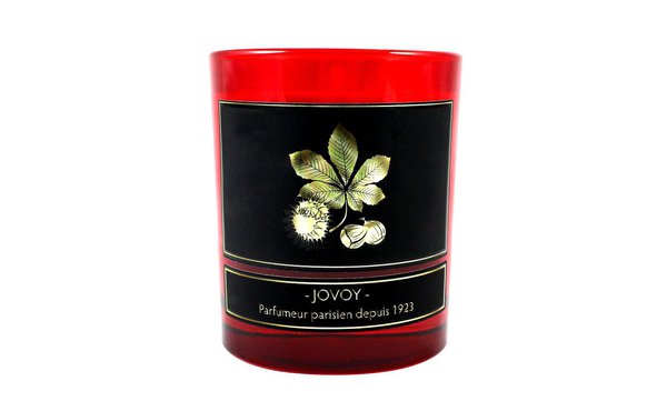 Parfums rares depuis 1923 chez Jovoy et sa bougie parfumée Marron.