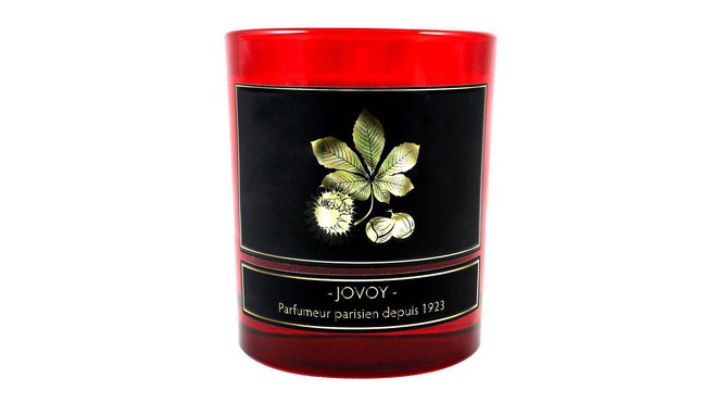 Parfums rares depuis 1923 chez Jovoy et sa bougie parfumée Marron.
