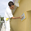 Etape 13 : Enfin, il n’y a plus qu’à lisser l’enduit de finition à la taloche.