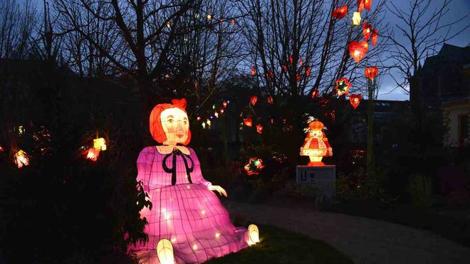 Le sentier des lanternes.