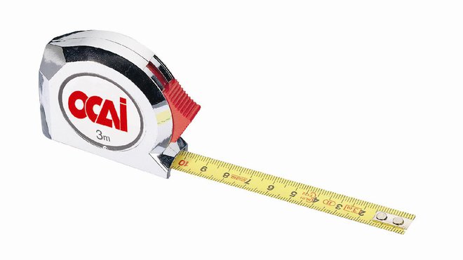 5- Mètre ruban : pour la prise de toutes les mesures utiles lors de la réalisation de travaux.