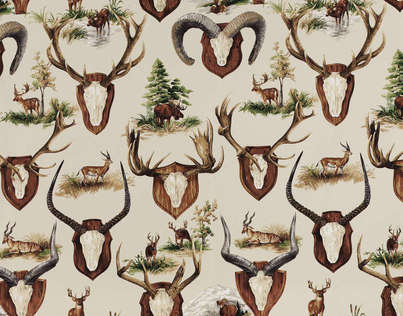 Pierre Frey décline son bel imprimé Trophées en plateaux, vide poche et coussins.