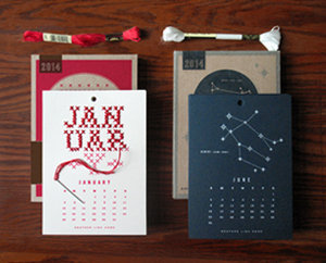 2 Kits pour broder son calendrier au point de croix ou fil tendu