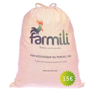 Sac de foin biologique du Perche Composition : Luzerne, Trèfle, Pissenlit, Brome, Ray-grass, Paturin
Fléole, Fétuques... Foin riche en éléments fibreux pour une disgestion optimale des lapins et autres rongeurs.