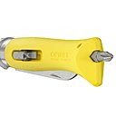 En jaune ou gris, l'Opinel brico intègre deux embouts : un tournevis plat pour vis de 4 mm et tournevis cruciforme pour vis de 3,5 à 5 mm.