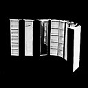 À la fois dressing et paravent, L’Enroulé de Gabrielle Valentin utilise sa structure articulée pour se rouler et se dérouler à volonté.