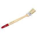 Brosse radiateur coudée : pour appliquer les peintures solvantées sur des surfaces à accès difficiles telles que les tuyaux ou les radiateurs.