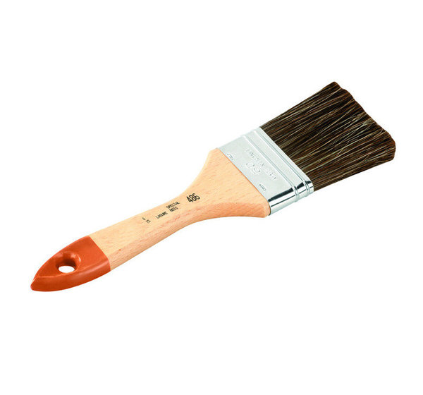 Brosse plate série lasure : pour appliquer les lasures sur des surfaces très larges telles que des plinthes ou des portes.