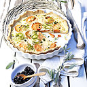 Revisiter un plat connu de tous comme la quiche est un jeu d’enfant, avec le moelleux orangé de la patate douce.