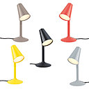 Il existe 6 coloris pour les lampes à pied Piculet : bleu, noir, blanc, jaune, corail et taupe.