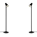 Le lampadaire est une version allongée de la lampe à poser Piculet, mais la taille des diffuseurs reste la même.