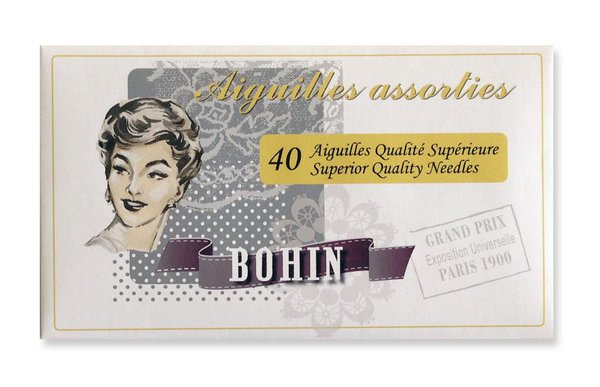 Toute bonne mercerie propose des aiguilles Bohin, Grand Prix de l'Exposition Universelle de 1900!