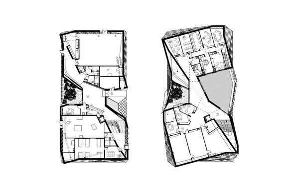 Plans des deux niveaux principaux.