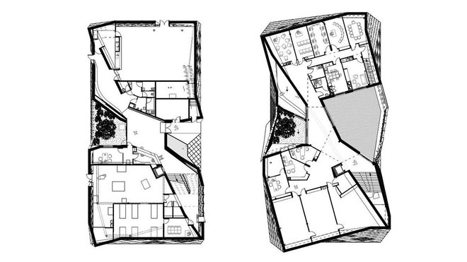 Plans des deux niveaux principaux.