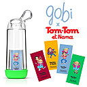 En partenariat avec Bayard, Gobilab propose aux écologistes en herbe une gourde à l’image de leurs héros Tom-Tom et Nana, Sam Sam, ou Kokeshi.