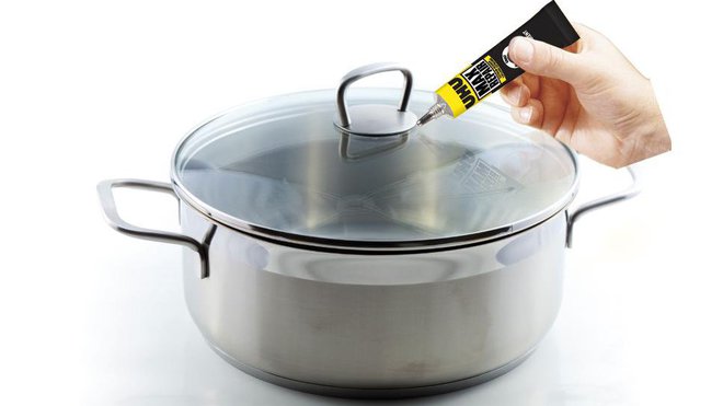 Résistante à l’eau et aux températures extrêmes allant de -40° à +120°, Max Repair peut réparer vos ustensiles de cuisine sans leur interdire le passage au lave-vaisselle.