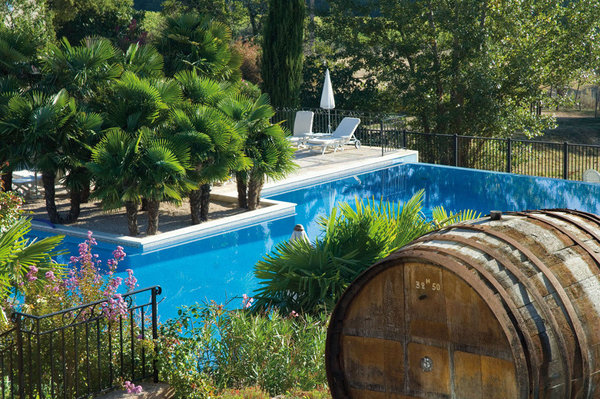 En plus de la piscine, l’hôtel dispose d’un spa, d’un sauna, d’un hammam, et d’un jacuzzi.