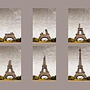 Après cinq mois de fondations creusés entièrement à la pelle, la Tour Eiffel prit son envol vers le ciel parisien.