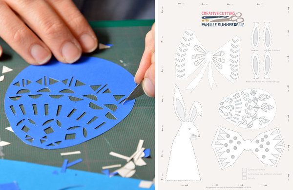 Inciser et détourer +  le patron à télécharger.