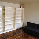 Avant : l’ancien salon et ses planchers d’origine.