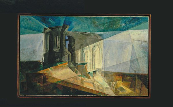 D’avant-garde allemande, Lyonel Feininger, Ruines de la mer, 1930,Huile sur toile, 68,4 x 110 cm.