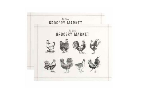 Lot de deux sets de table en plastique. 33 x 45 cm : 3,95 €. H&M Home.