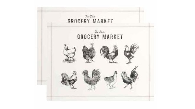 Lot de deux sets de table en plastique. 33 x 45 cm : 3,95 €. H&M Home. Lot de deux sets de table en plastique. 33 x 45 cm : 3,95 €. H&M Home.