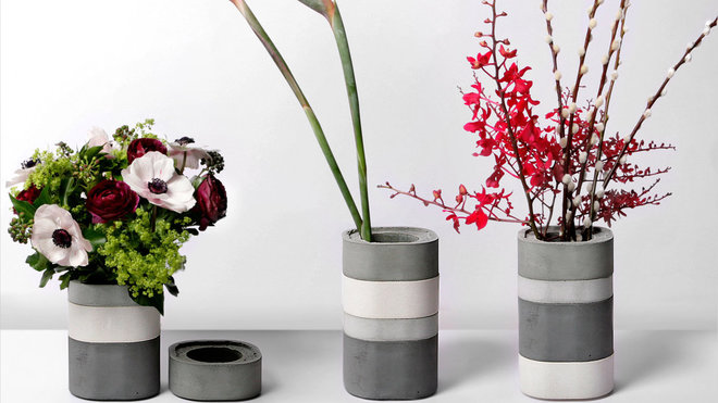 Vase konkurito  Design Xiral Segard.